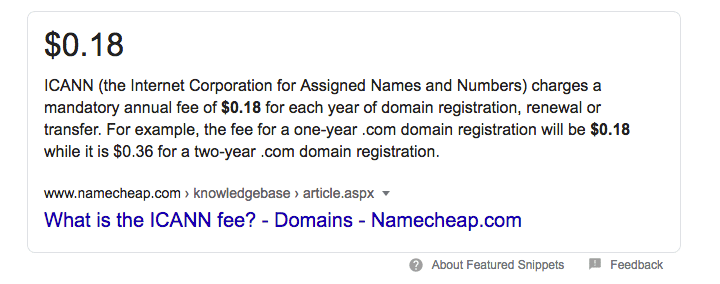namecheap domain
